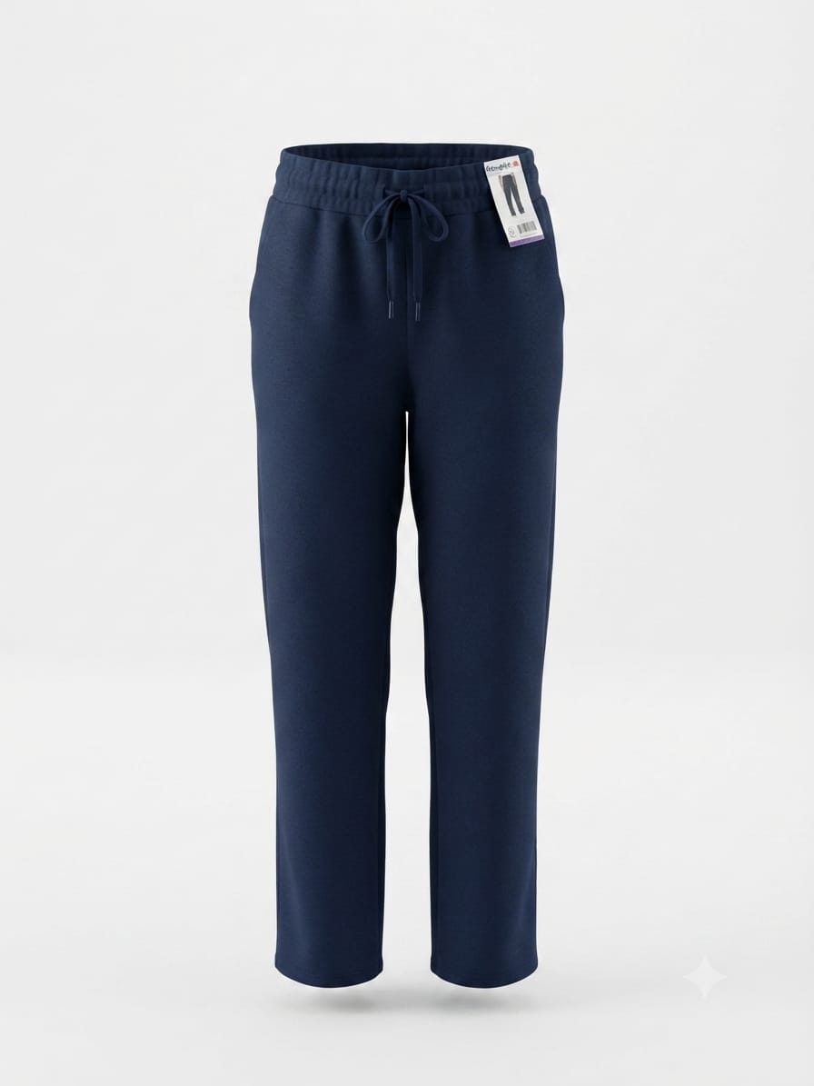 Pantalón Mondetta para Dama Pierna Ancha | Tiro Alto | Azul y Gris