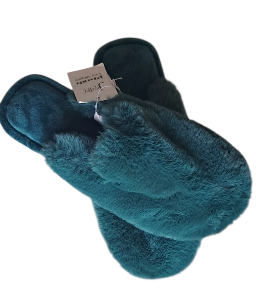 Pantuflas de Descanso Jezebel Premium | Verde Esmeralda | Talla Grande