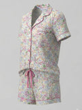 Set Pijama Carole Hochman para Dama 2 Piezas | Floral | Nueva | Talla M