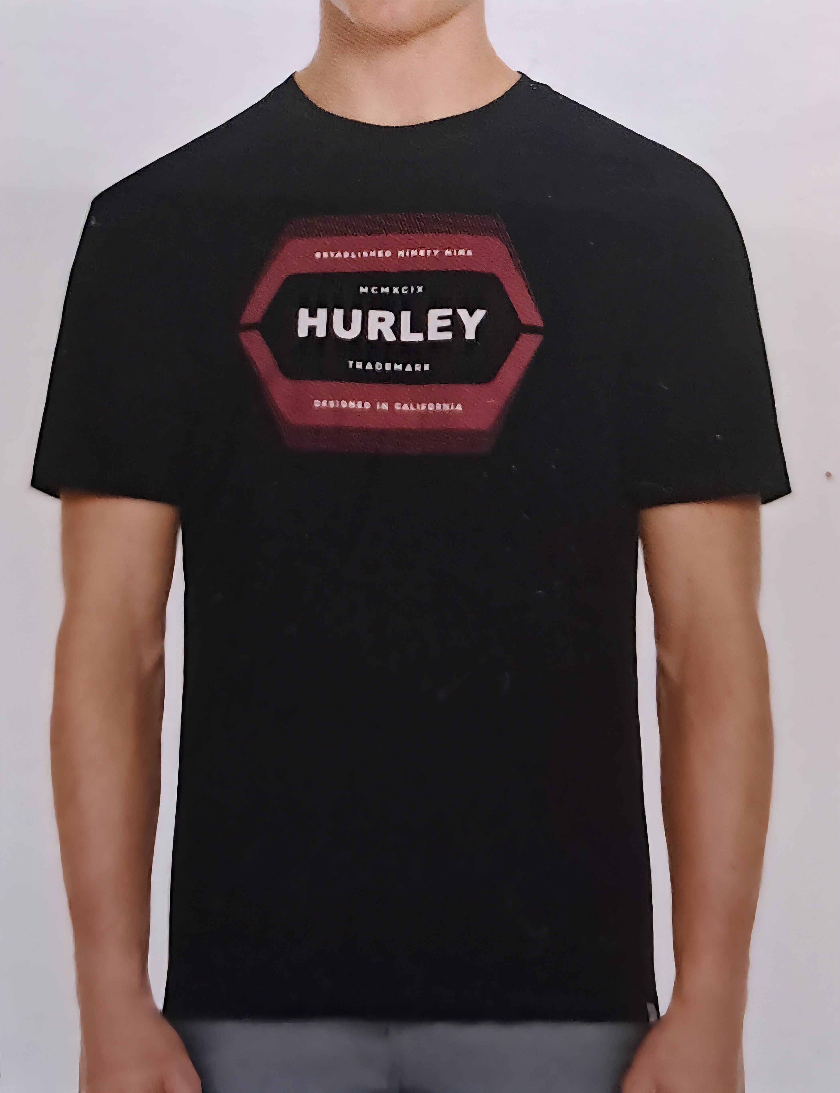 Hurley - Playera Estampada - Verde/Negra - Surf Style - Tallas CH/G