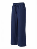 Pantalón Casual Briggs para Mujer | Lino / Rayon| Azul, Beige y Rayado