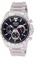Reloj deportivo Seiko original con cronógrafo y taquímetro. Diseño elegante y casual. Precisión y estilo para el hombre moderno. Nuevo. Minicostos RM.