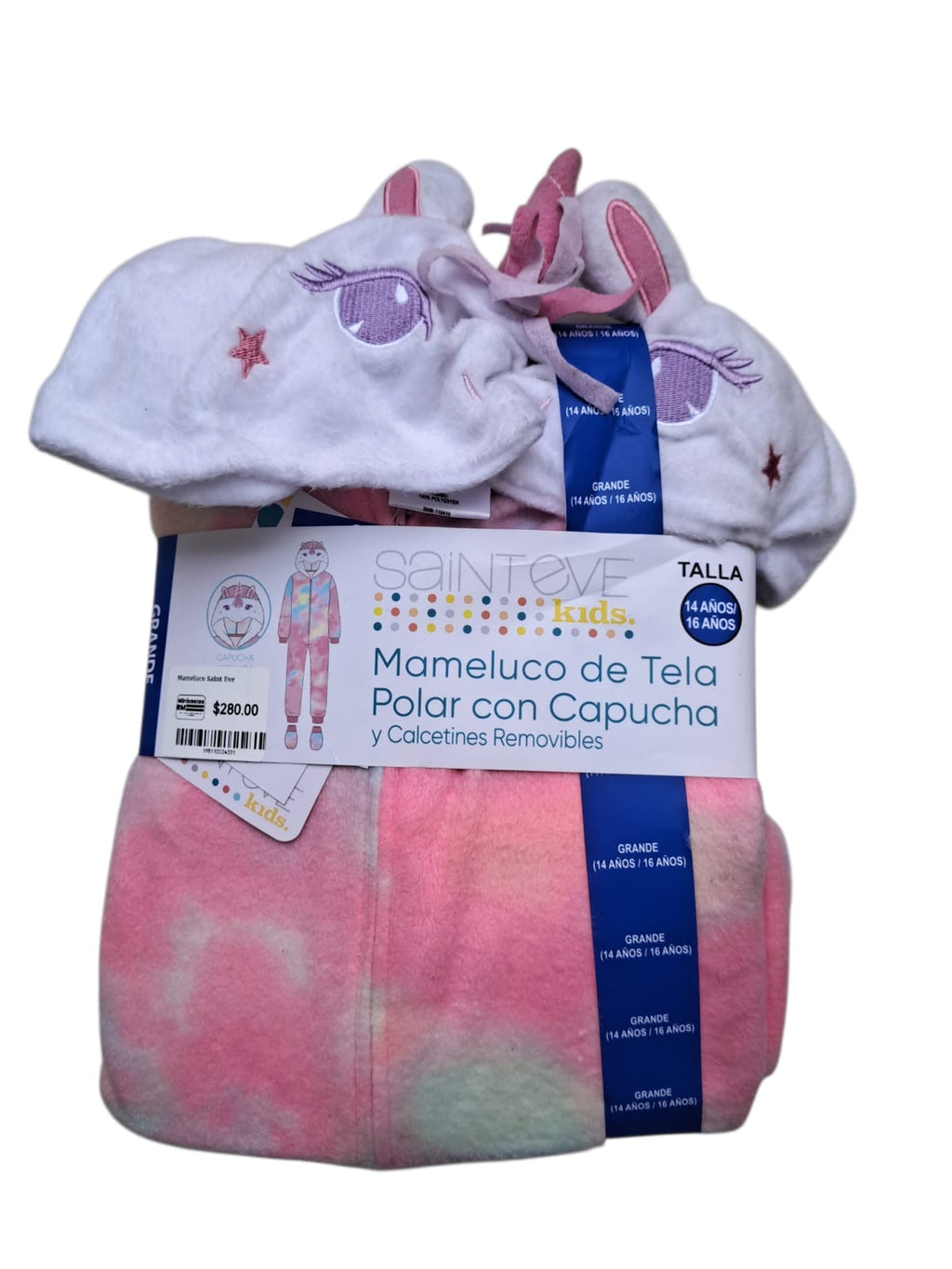 Saint Eve - Mameluco Polar - Unicornio o Sirena - Con Calcetines - Tallas 6 a 16