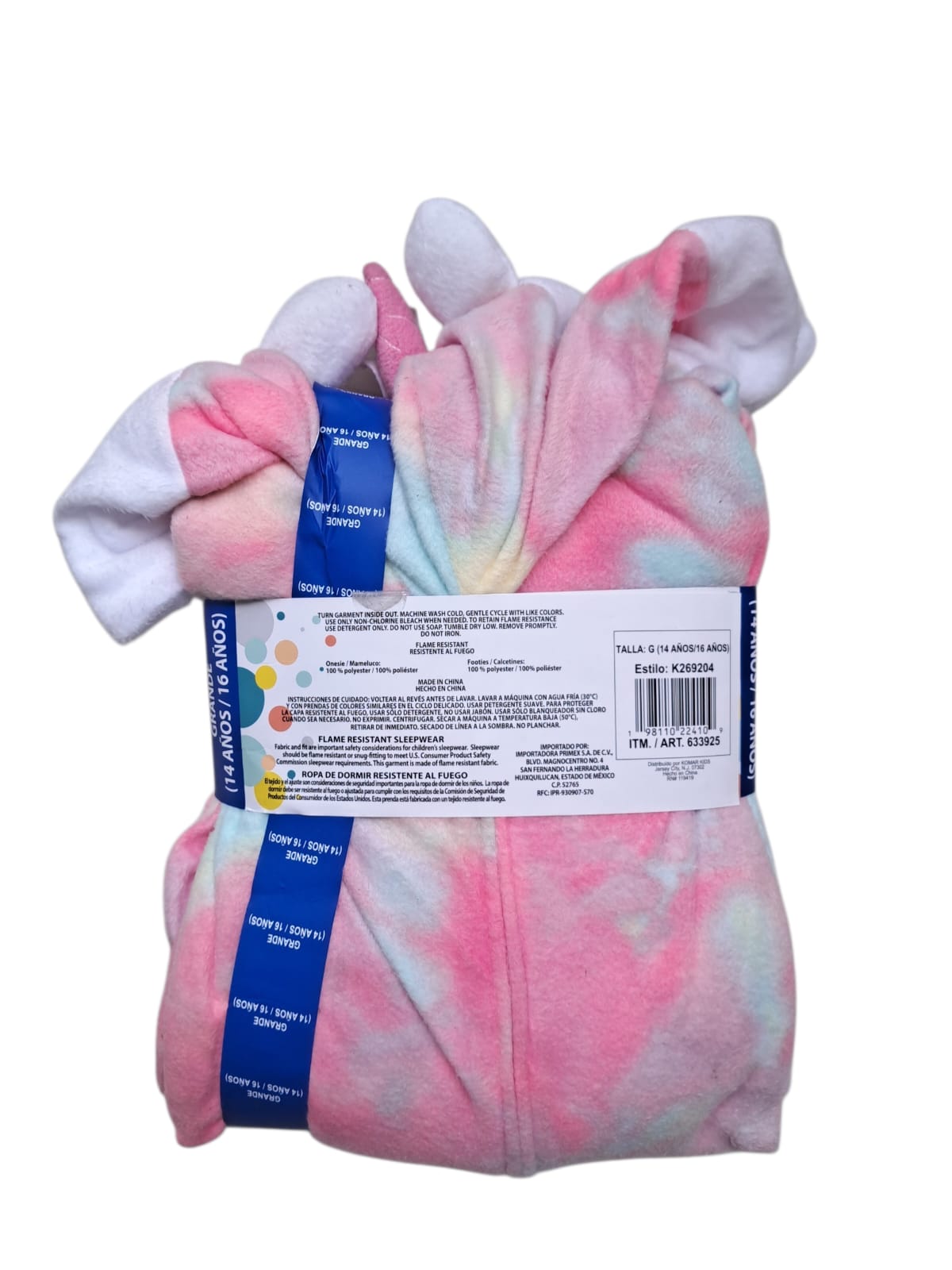 Saint Eve - Mameluco Polar - Unicornio o Sirena - Con Calcetines - Tallas 6 a 16