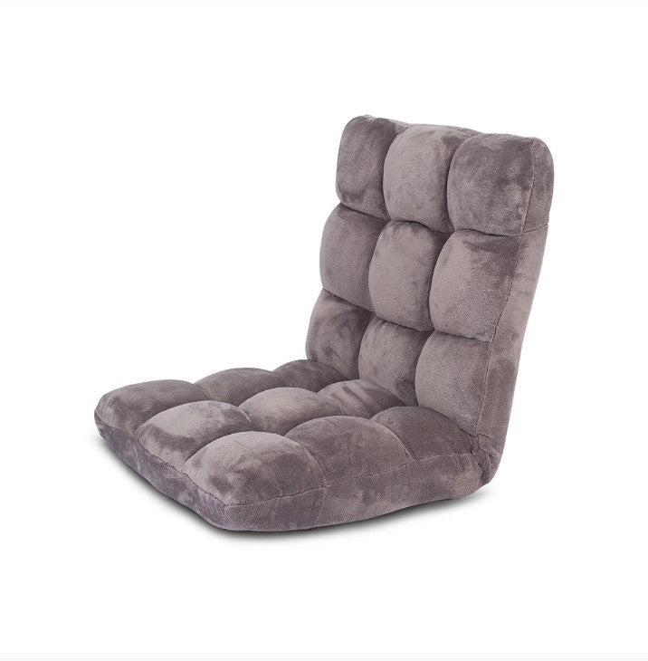 Silla plegable Birdrock Home ajustable. Respaldo múltiples ángulos, funda tela suave. Ligera, plegable, ideal para gaming o lectura. Minicostos RM.