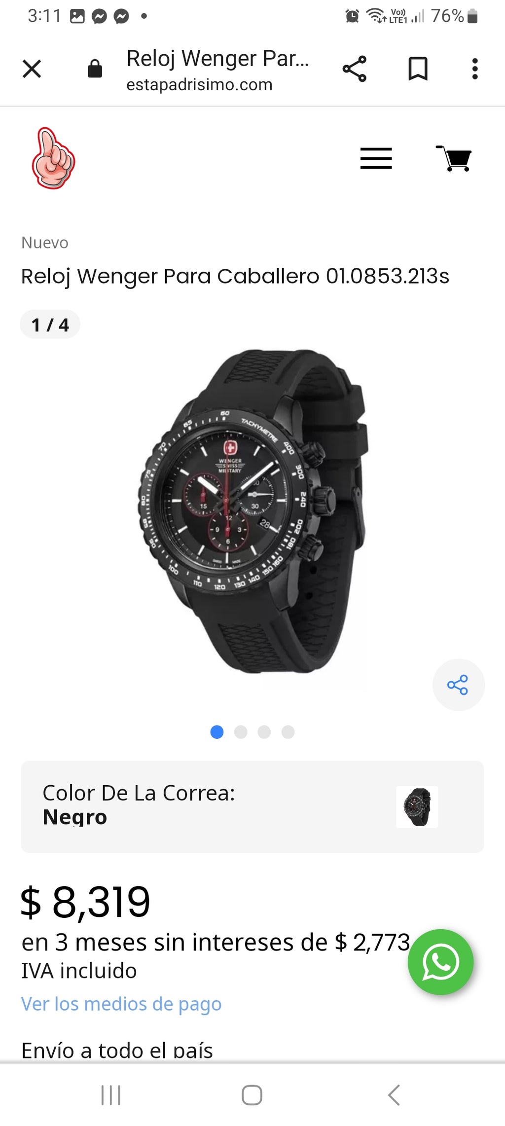 Wenger - Reloj - Swiss Military Sea Force - Cronógrafo - 200m