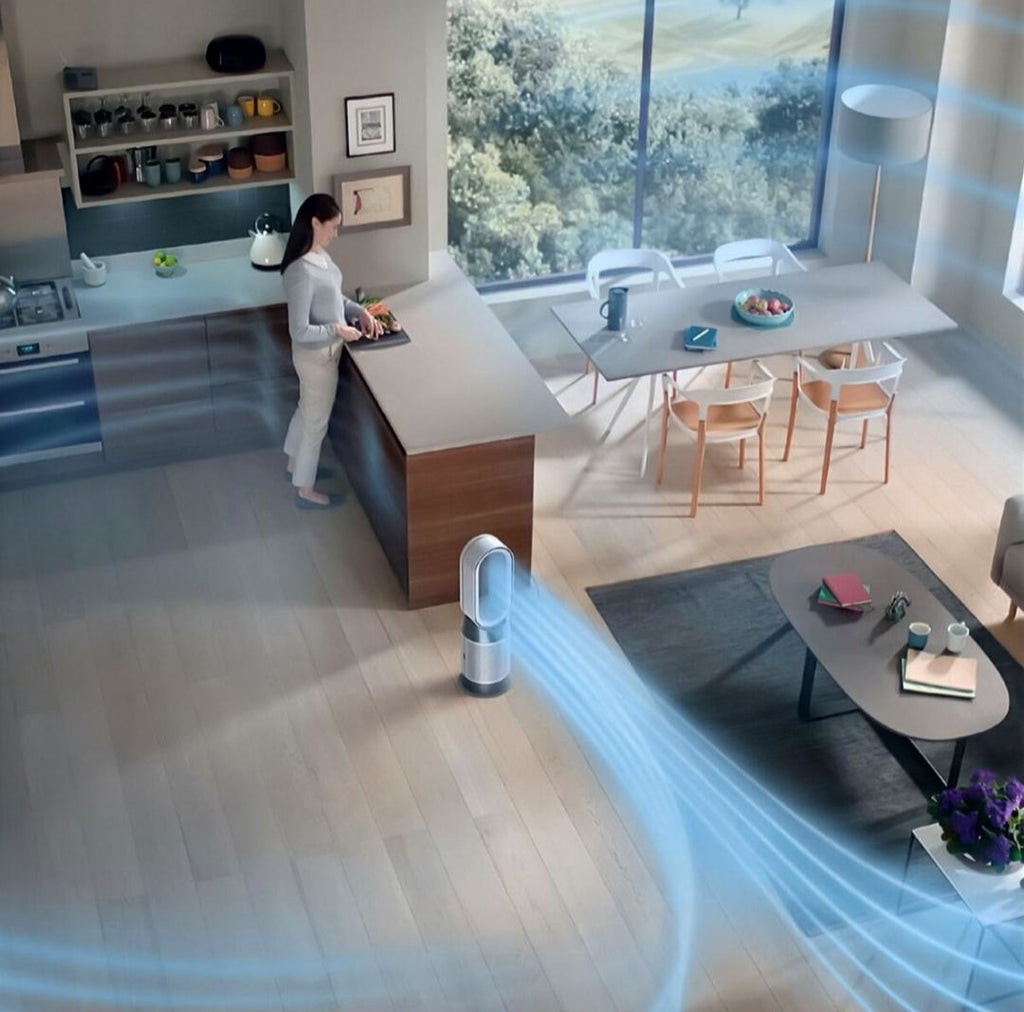 Dyson HP10 Gen 1 purificador/ventilador/calefactor 3 en 1. Filtración HEPA H13 captura 99.95% partículas. Tecnología Air Multiplier, sensores inteligentes. Minicostos RM.