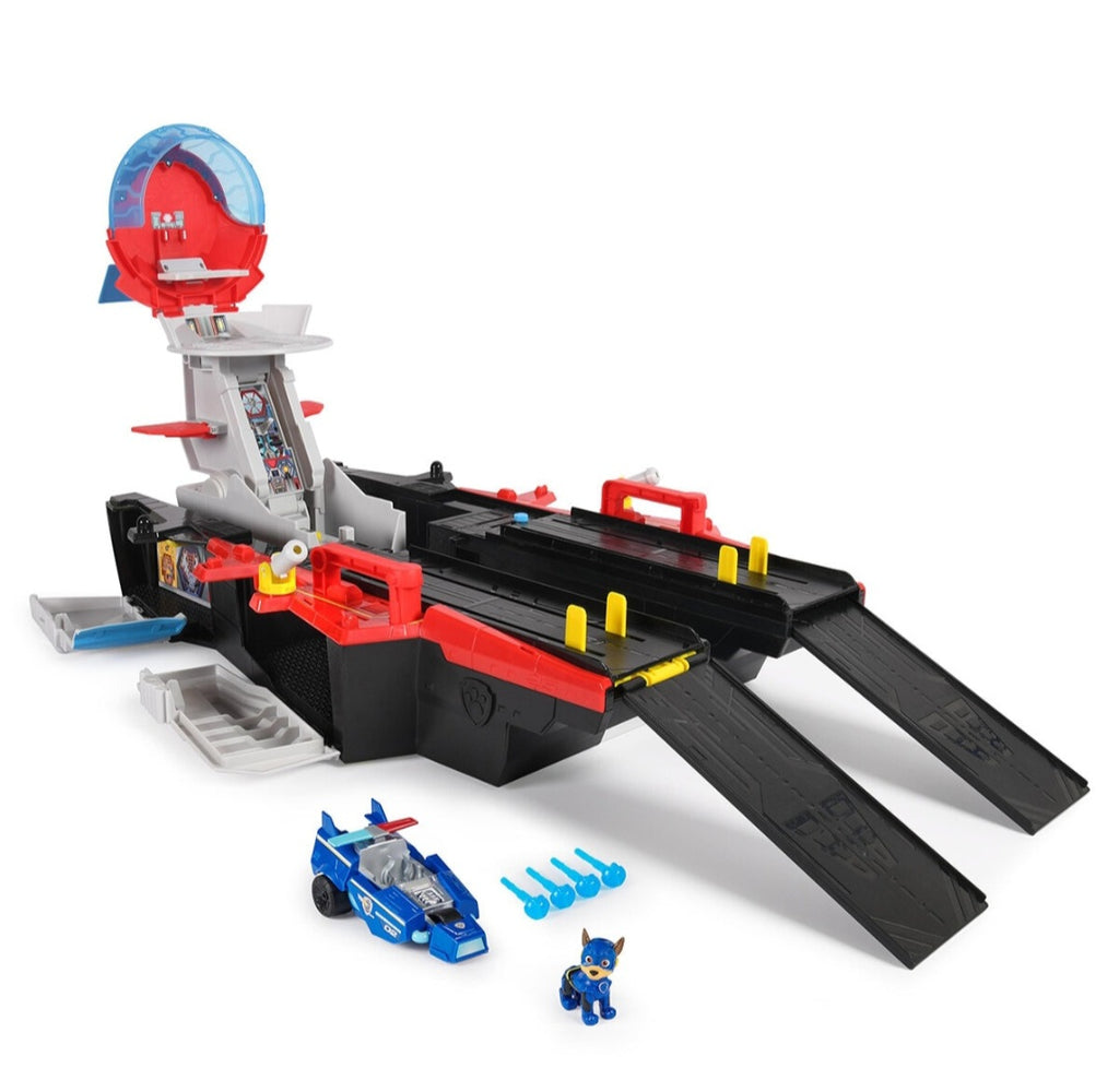 Paw Patrol - Aircraft Carrier HQ - 60 cm - Luces y Sonidos - Transformable