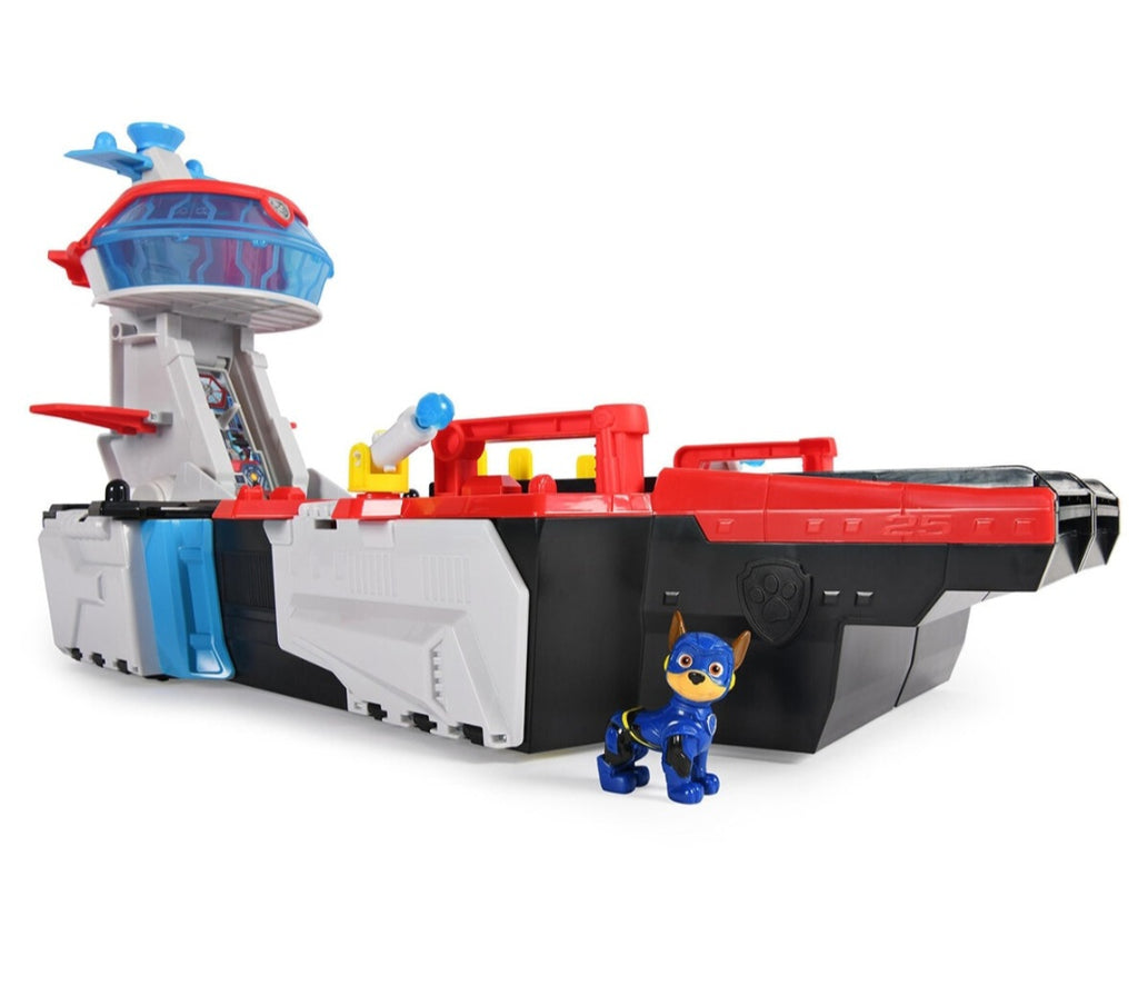 Paw Patrol - Aircraft Carrier HQ - 60 cm - Luces y Sonidos - Transformable