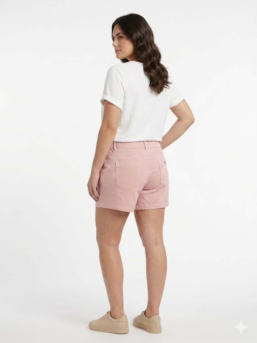 Short Wildfox para Dama | Color Rosa Pastel | Talla EG | Lounge Premium