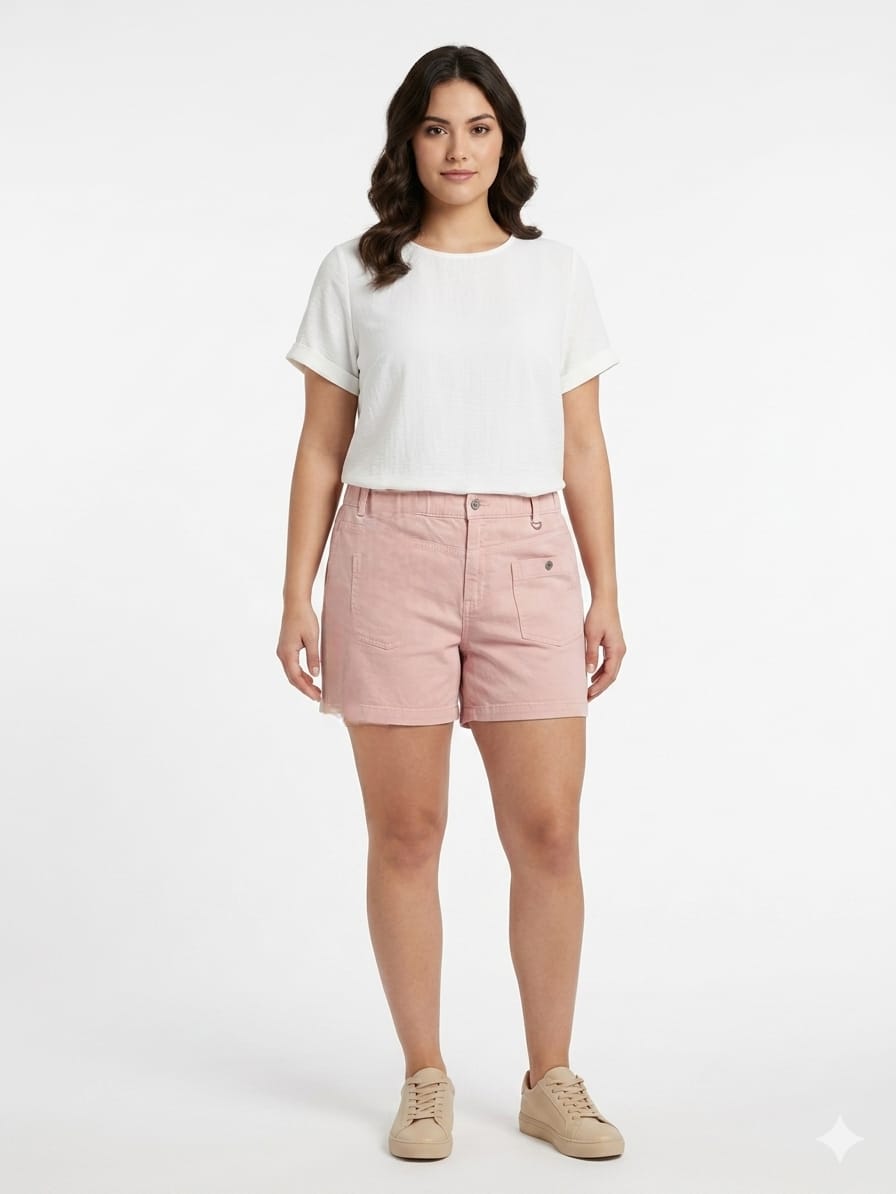 Short Wildfox para Dama | Color Rosa Pastel | Talla EG | Lounge Premium