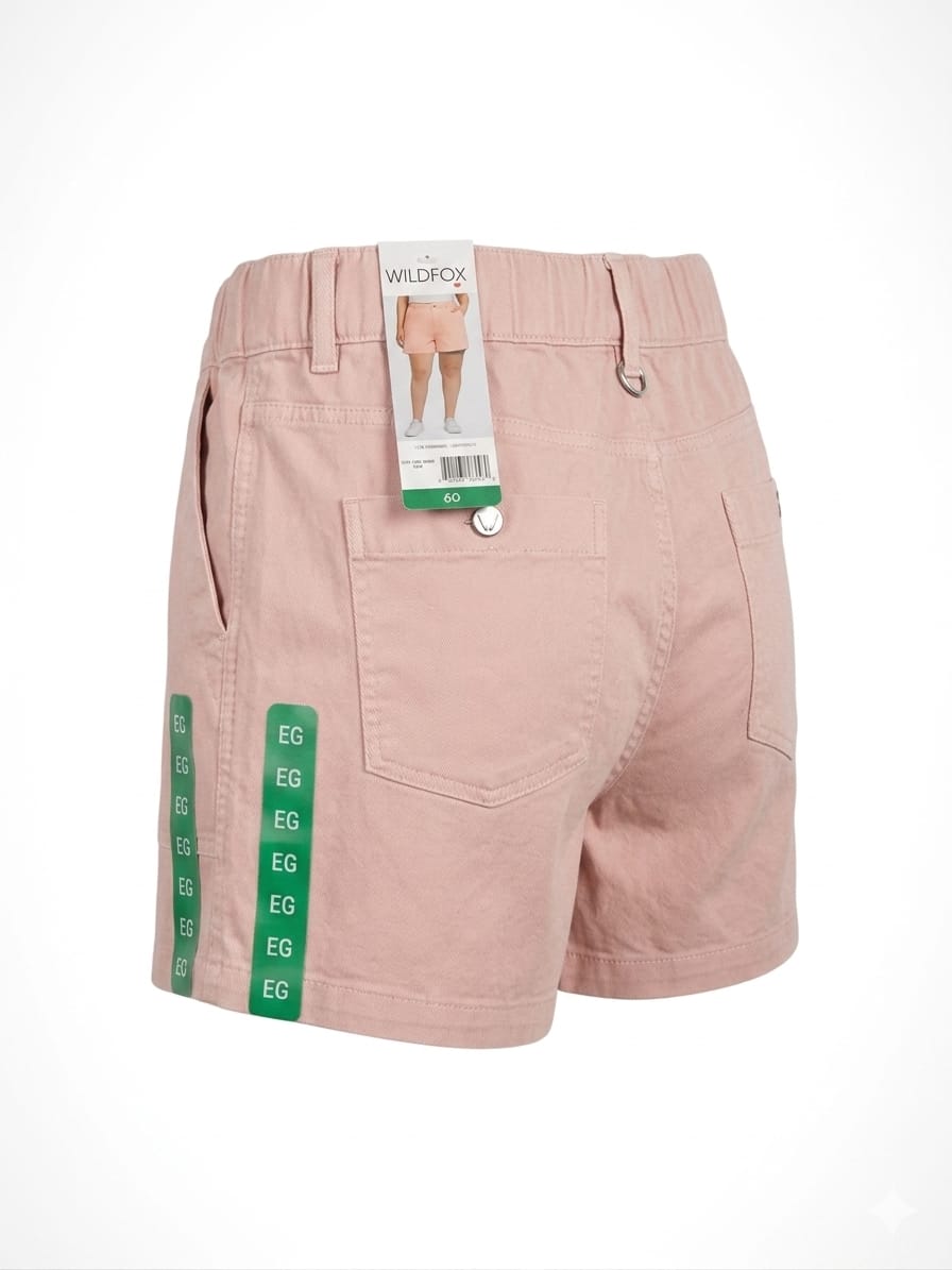 Short Wildfox para Dama | Color Rosa Pastel | Talla EG | Lounge Premium