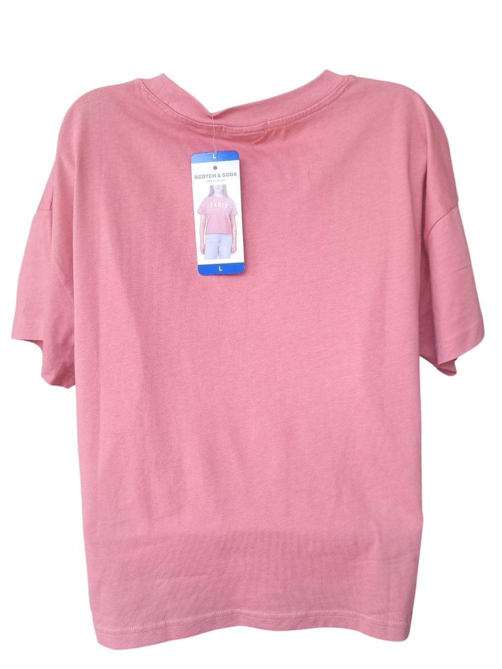 Scotch & Soda - Playera - Estampado PARIS - 100% Algodón - Coral