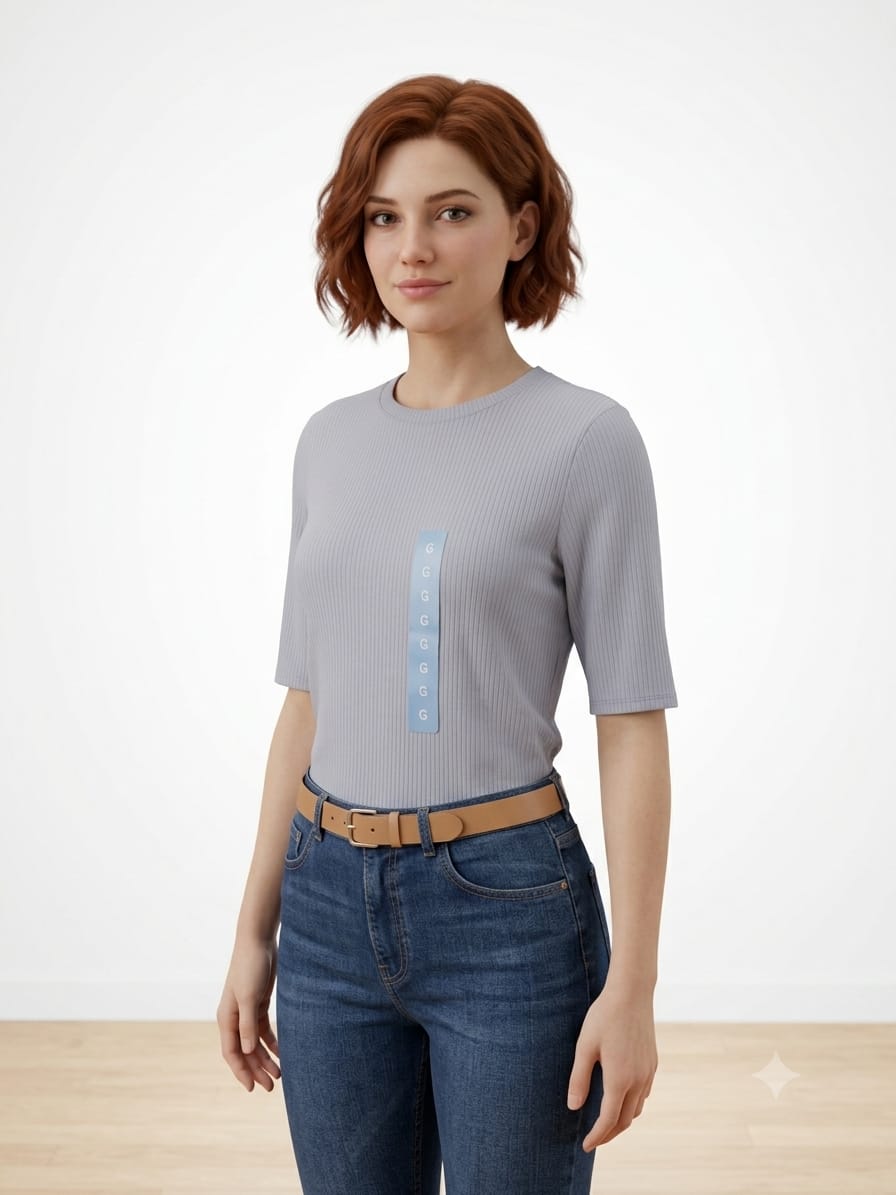 Blusa Splendid para Dama | Tela Premium Ultra Suave | Azul y Blanca