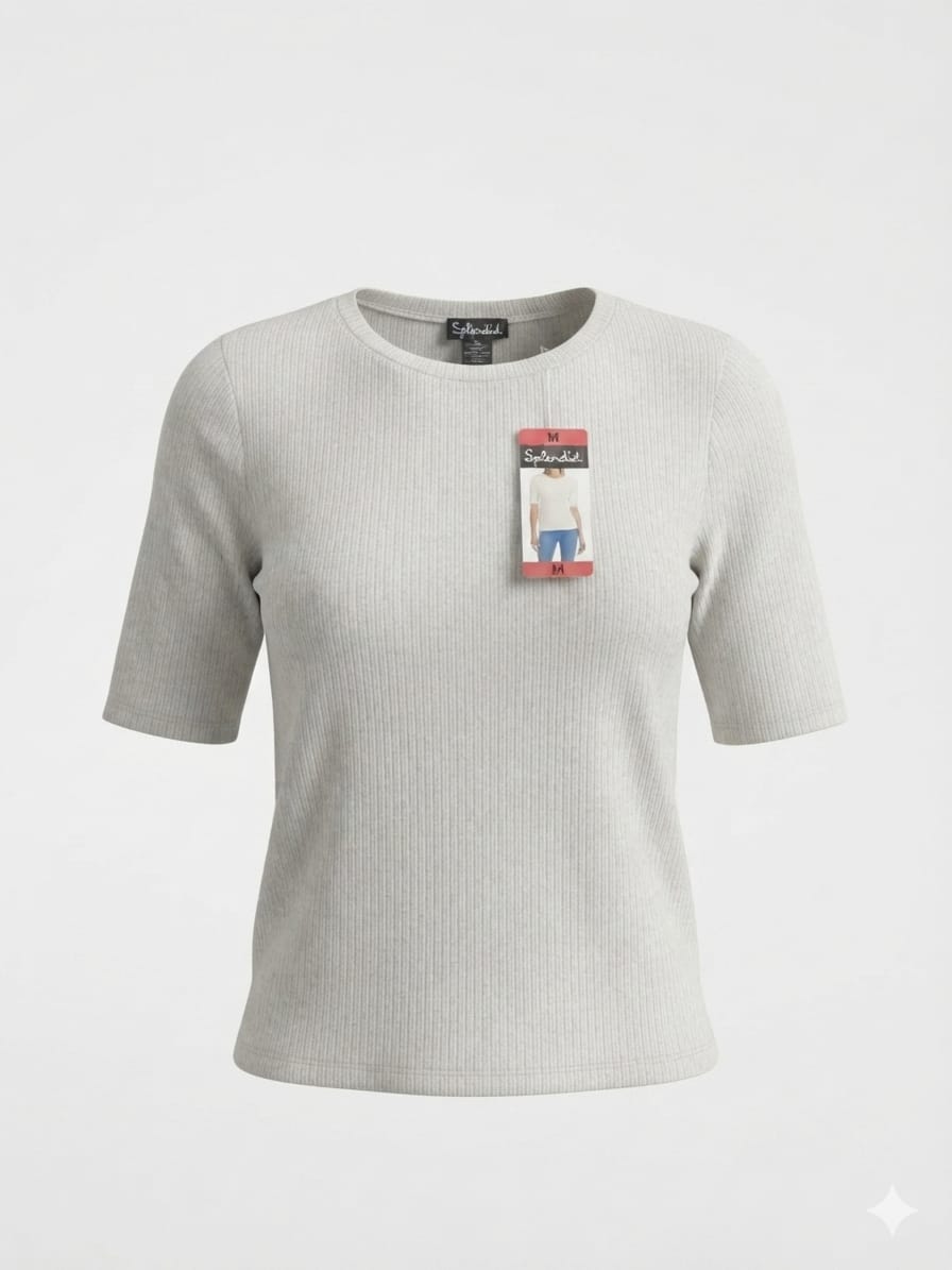 Blusa Splendid para Dama | Tela Premium Ultra Suave | Azul y Blanca