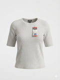 Blusa Splendid para Dama | Tela Premium Ultra Suave | Azul y Blanca
