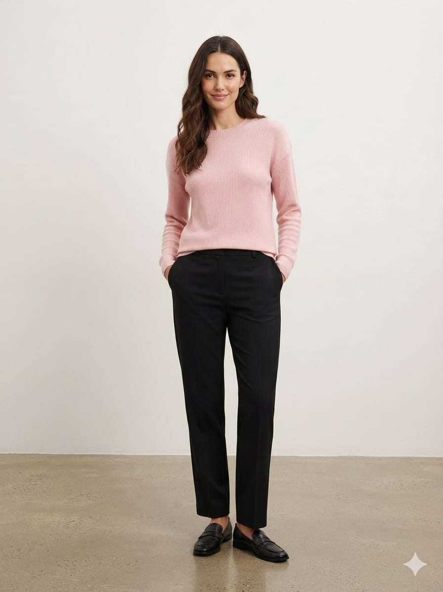 Suéter Jachs New York para Dama | Color Rosa Jaspeado | Talla M | Nuevo