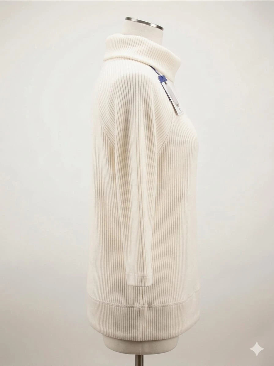 Hoodie Casual Premium Tuff Apparel Mujer - Talla Grande - Off-White / Crema