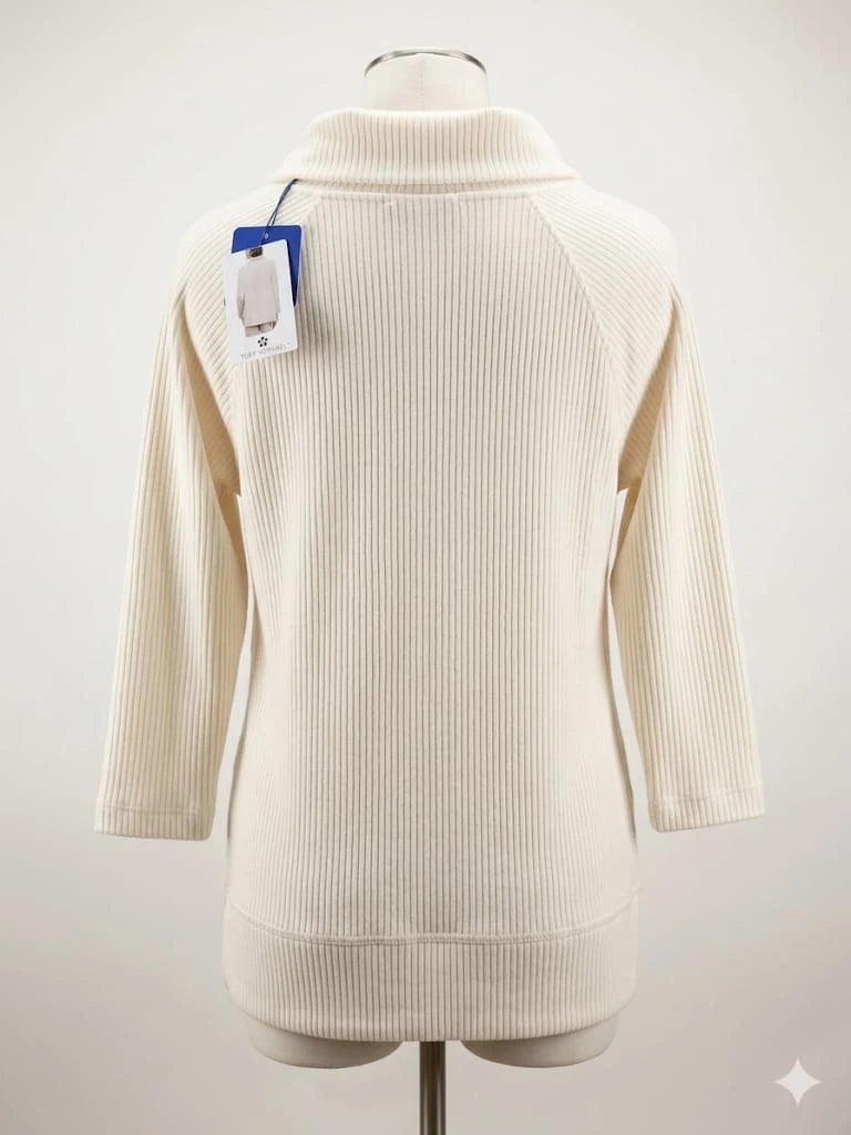 Hoodie Casual Premium Tuff Apparel Mujer - Talla Grande - Off-White / Crema