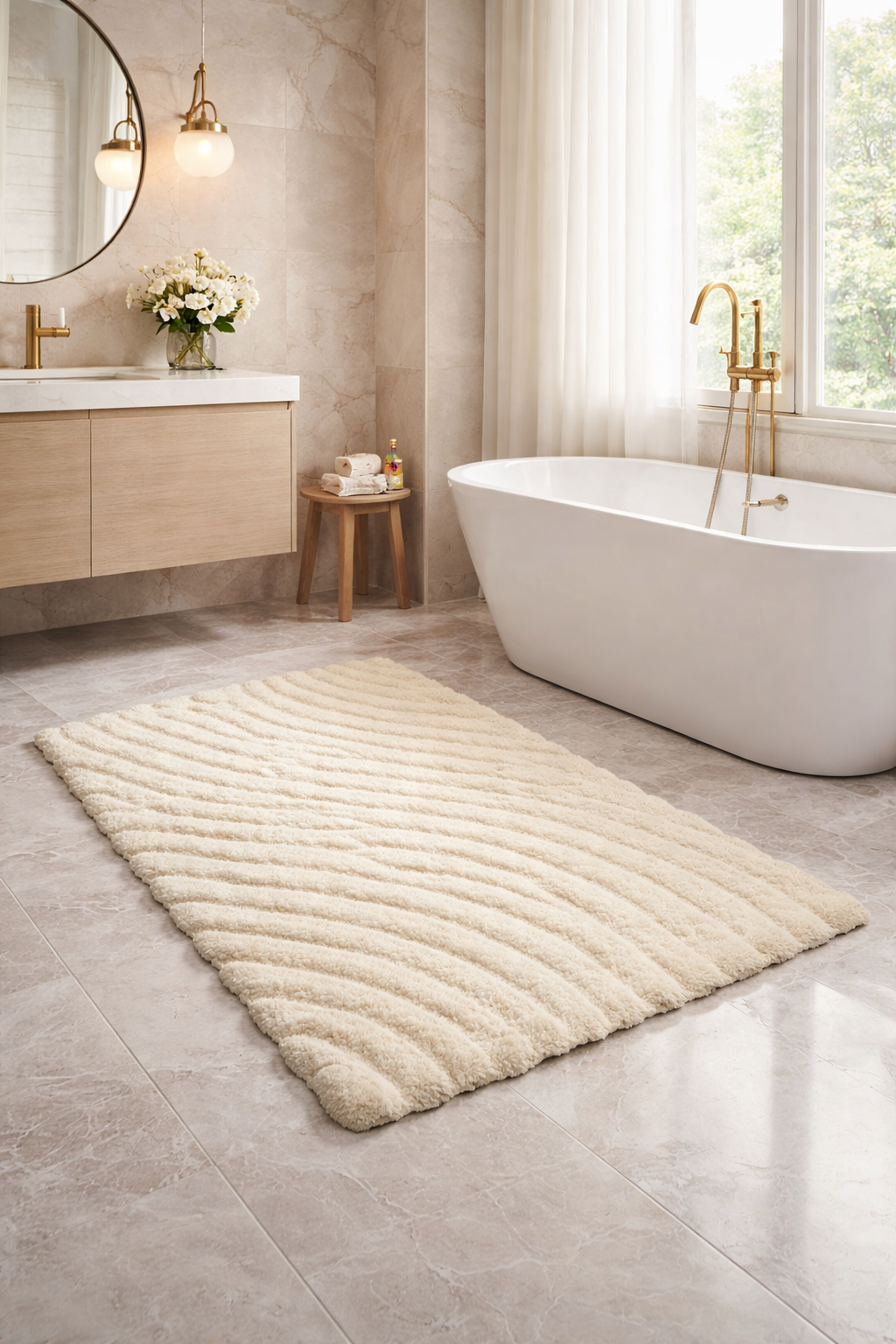 Riviera Home - Tapete Baño - Wave - Ultra Absorbente - 60x91 cm
