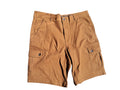 Bermuda cargo Weatherproof Vintage. Ajuste flex, múltiples bolsillos con solapa. Algodón con stretch. Colores marrón y verde. Tallas 36 y 40. Minicostos RM.