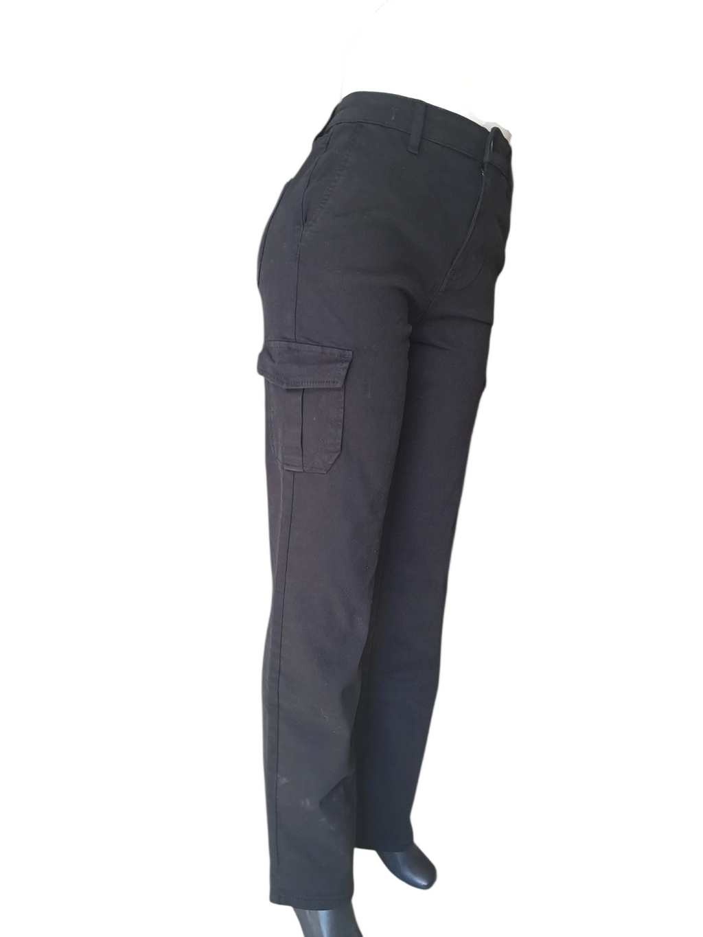 Well Worn - Pantalones Cargo - Tencel - Negro - Talla 8/29