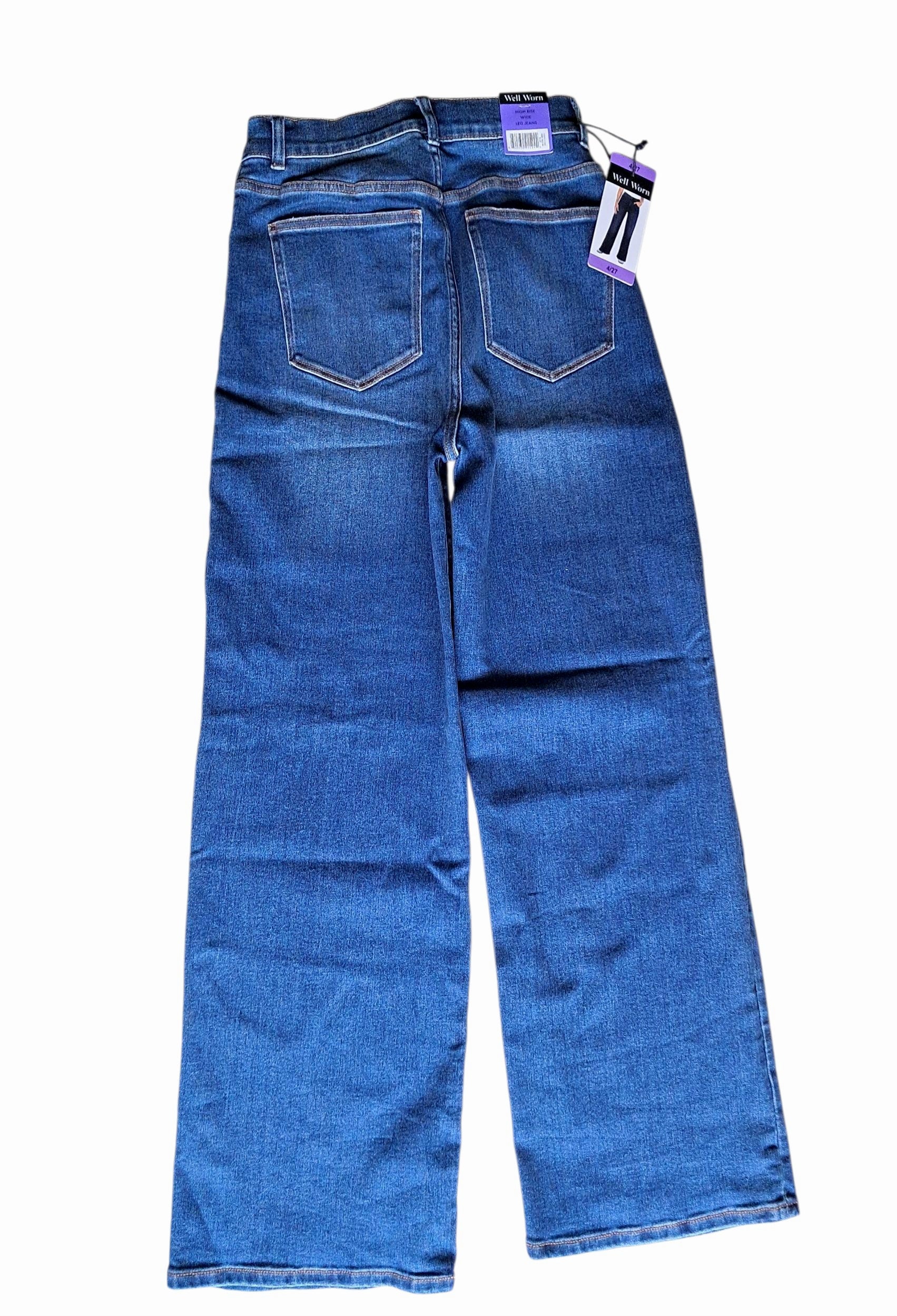 Jeans Wide Leg "Well Worn" de Talle Alto – Denim Premium Estilo Retro