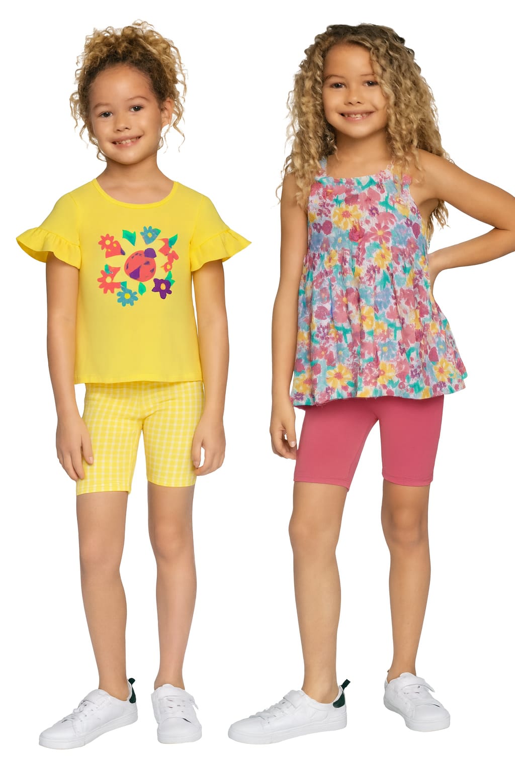 Kids Headquarters - Set 4 Piezas - Vestido + Blusas + Short - Tallas 2-6