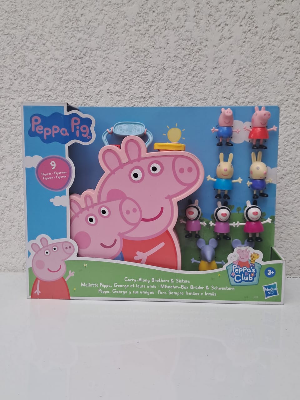 Peppa Pig - Carry-Along - Set 9 Figuras - Maletín Transportador