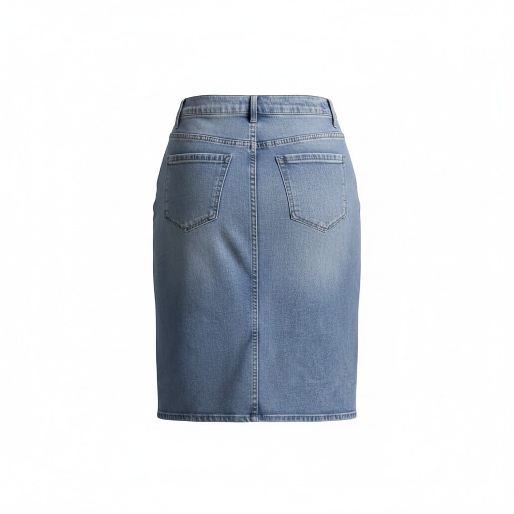Kensie - Falda - Denim - Mid-Rise - Azul Claro u Oscuro