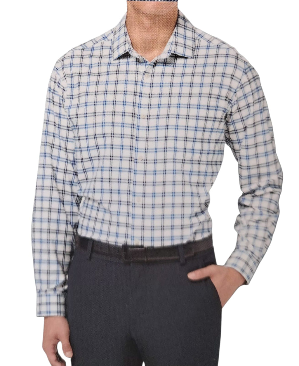 Kirkland Signature - Camisa Performance - Azul Claro - Stretch