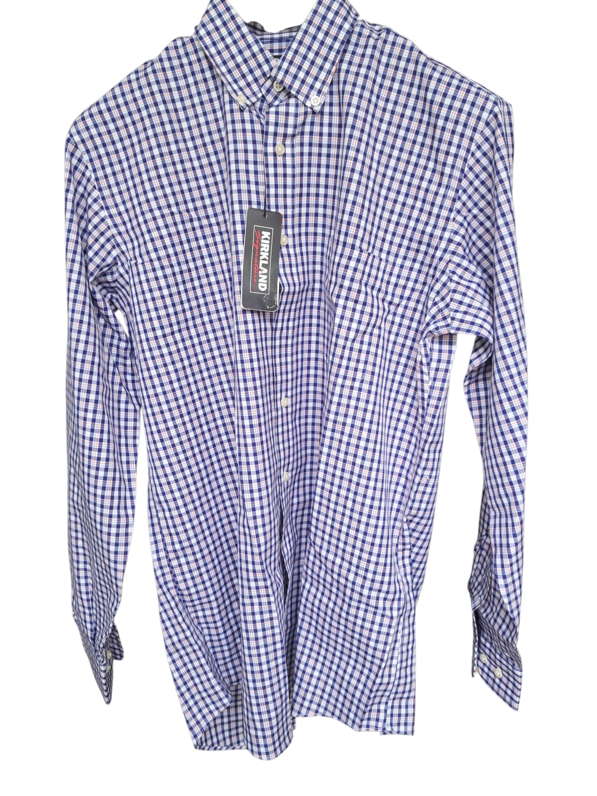 Kirkland Signature - Camisa - Cuadros Azul - Ajuste Tradicional