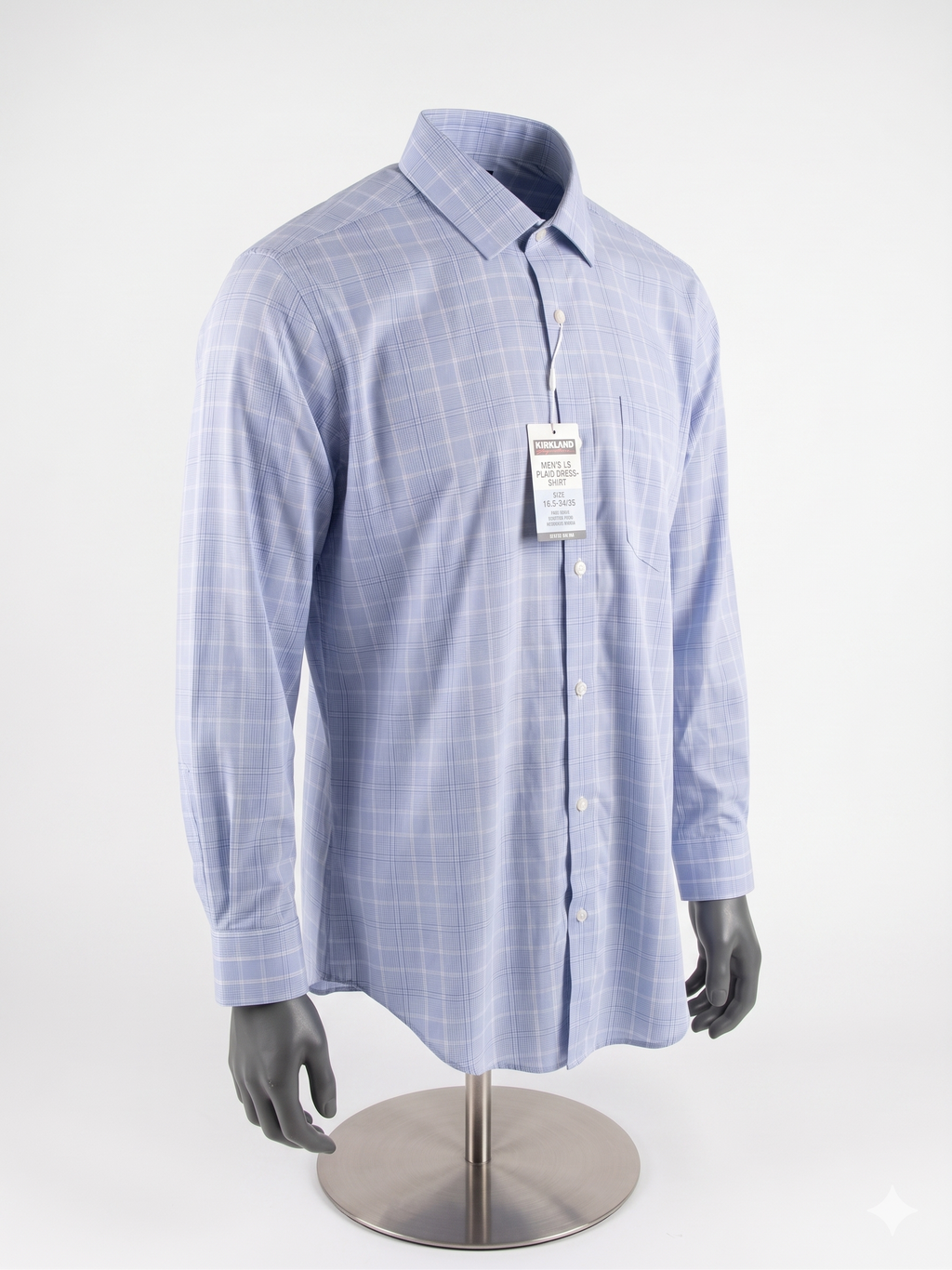 Kirkland Signature - Camisa Performance - Azul Claro - Stretch