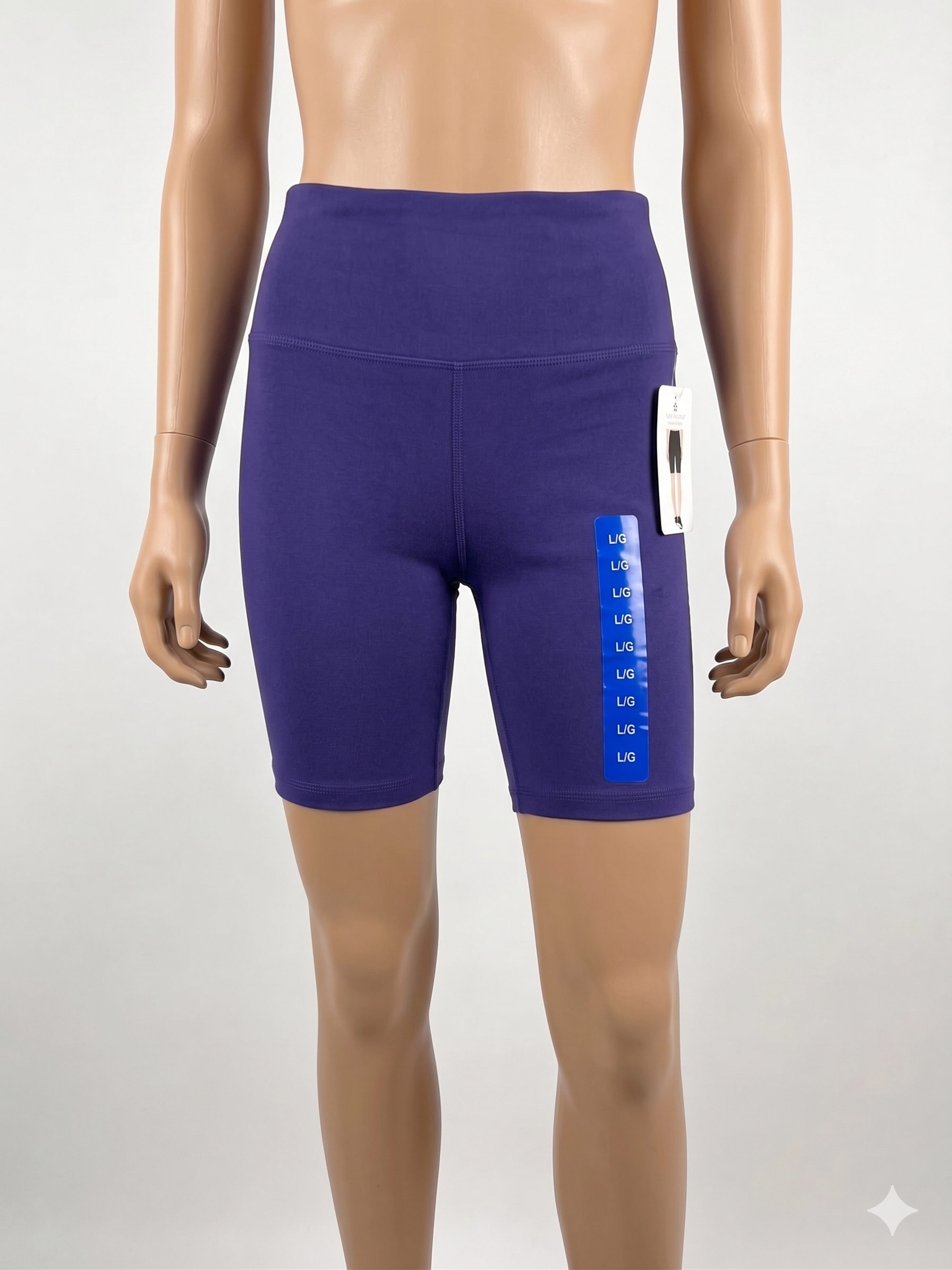 Tuff Apparel - Short Biker - Púrpura - Talle Alto - Dama