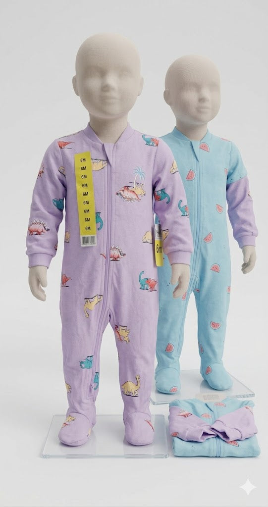 Pekkle - Mamelucos Bebé - Pack 2 - Algodón Orgánico - Tallas 3m/6m/12m