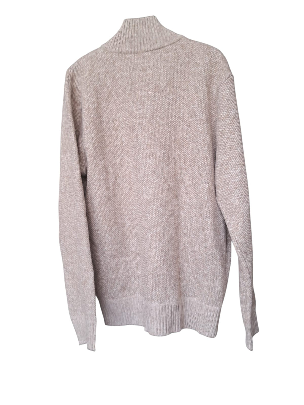 Buffalo - Cárdigan - Beige Jaspeado - Punto Texturizado - Talla G