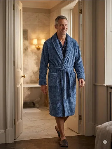 Bata de Baño Tommy Bahama Hombre - Azul - Talla XXL - Nueva con Etiquetas