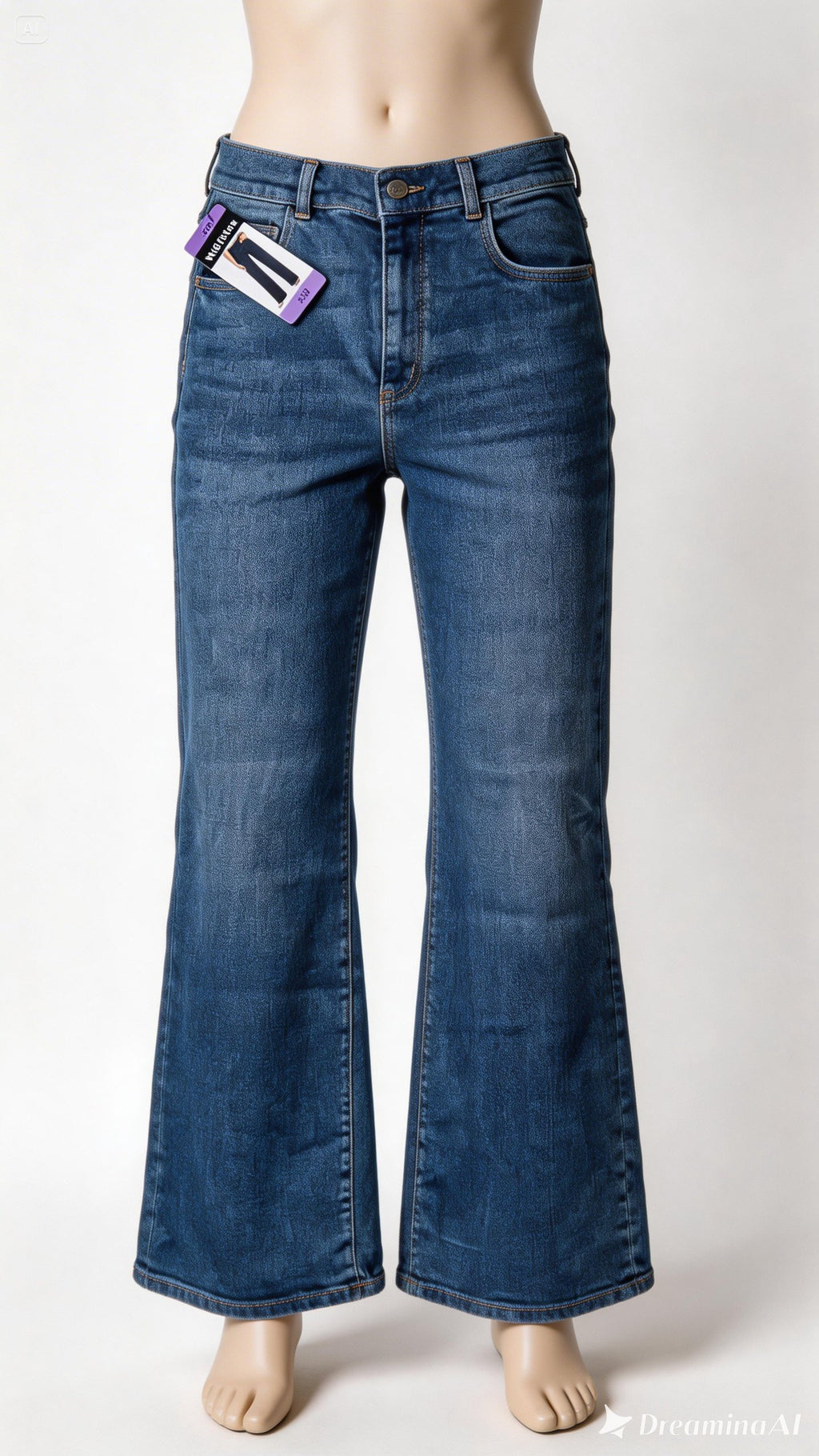 Jeans wide leg "Well Worn" de talle alto. Denim premium estilo retro. Bolsillos funcionales, ajuste perfecto en cintura. Calidad de exportación. Minicostos RM.